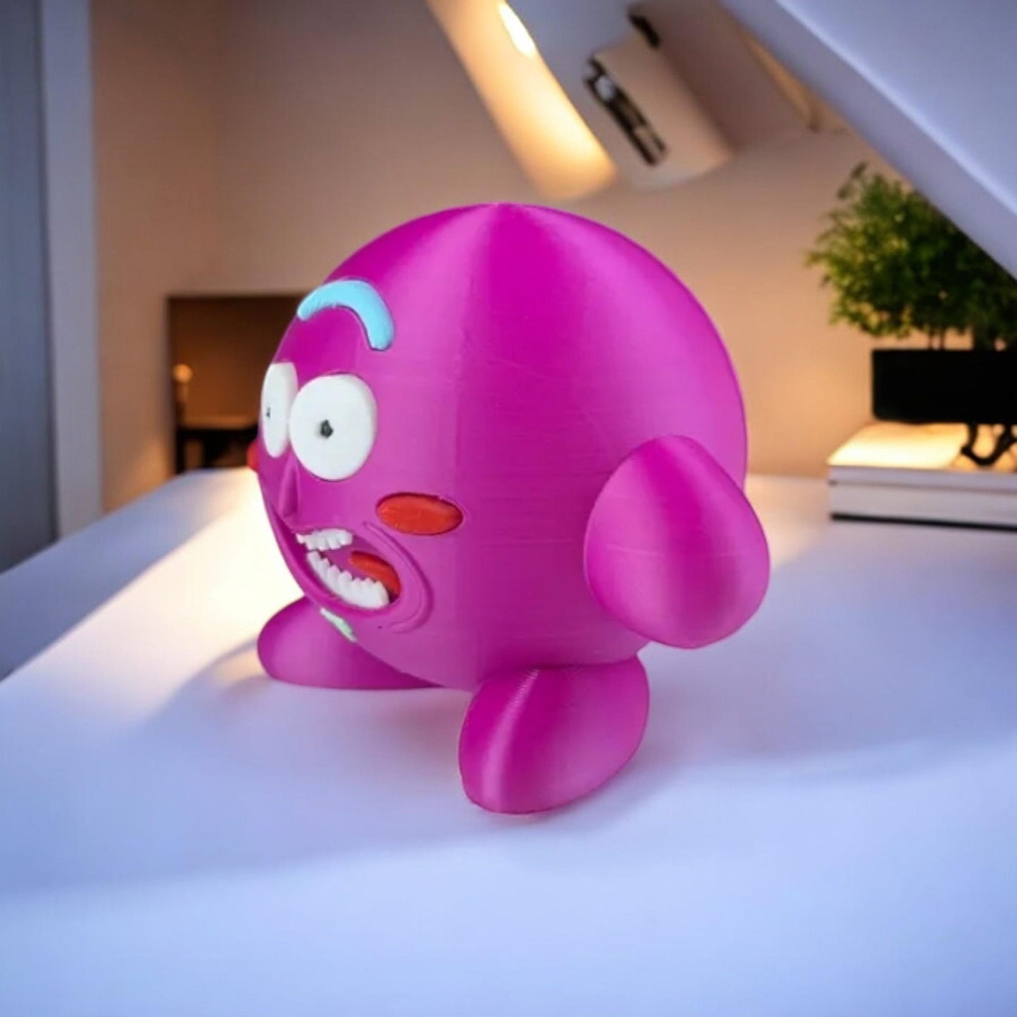 Sanches Kirby 3D Printed Model - Kirby Game Collectible Figurine fan art desk pet image 2