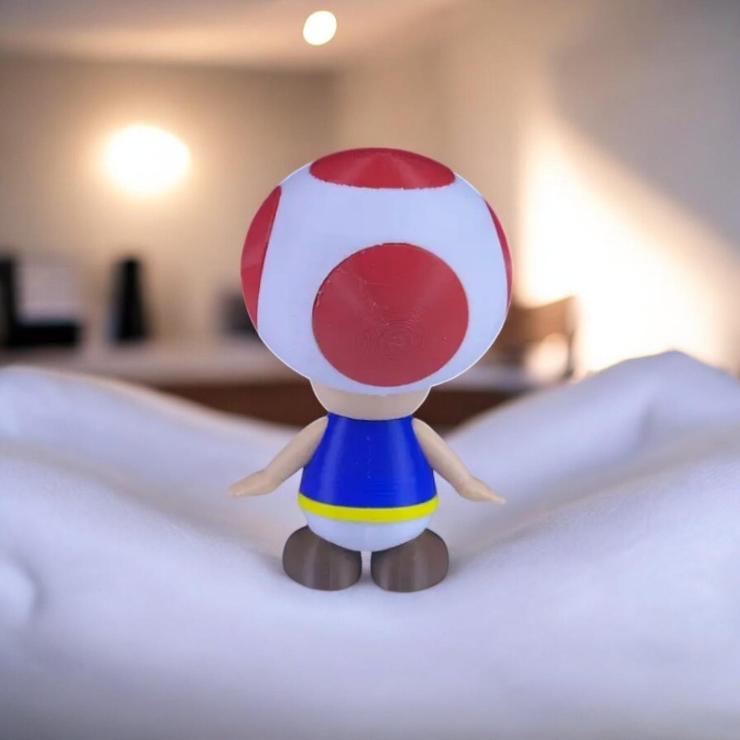 Toad 3D Printed Model - Super Mario Game Collectible Figurine fan art desk pet image 5