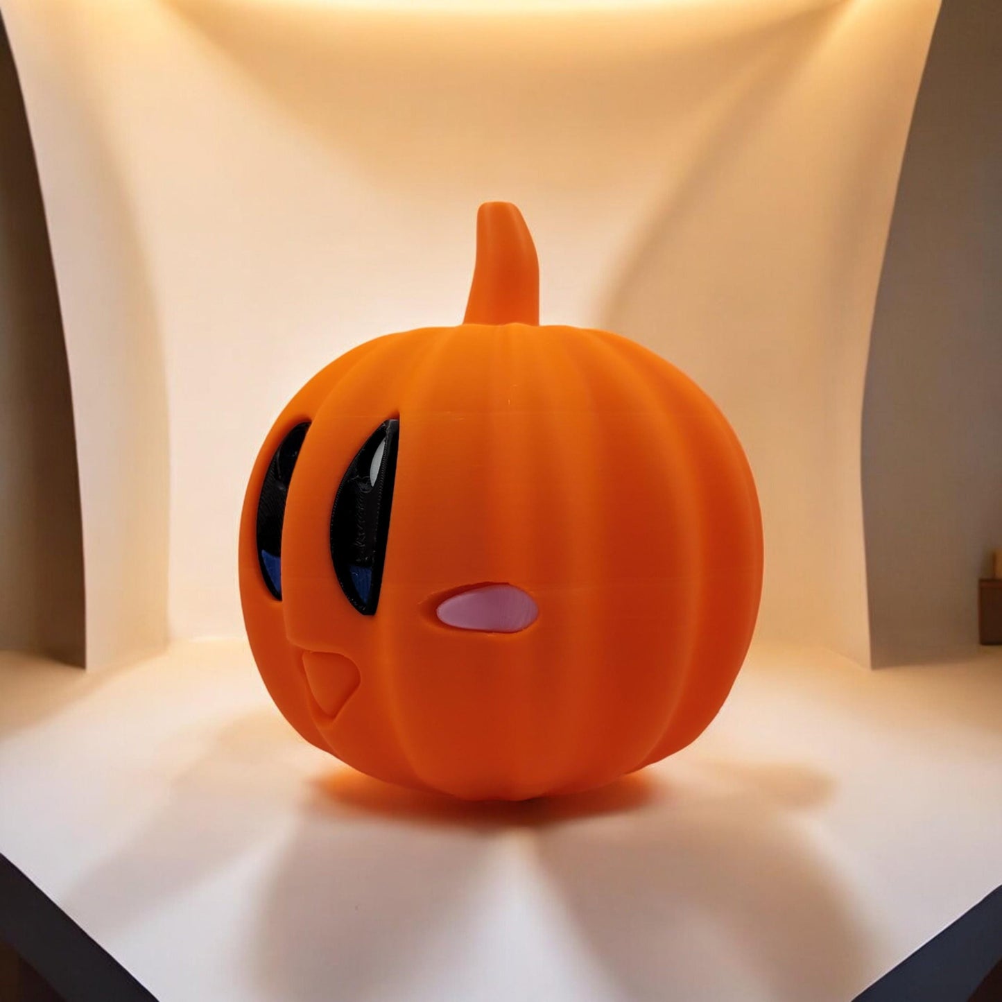 Pumpkin Kirby 3D Printed Model - Kirby Game Collectible Figurine fan art desk pet image 4