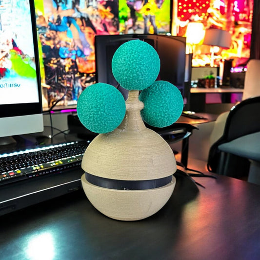 Bonsly Pokeball 3D Printed Model - Poke Balls Game Collectible Figurine fan art desk pet image 1