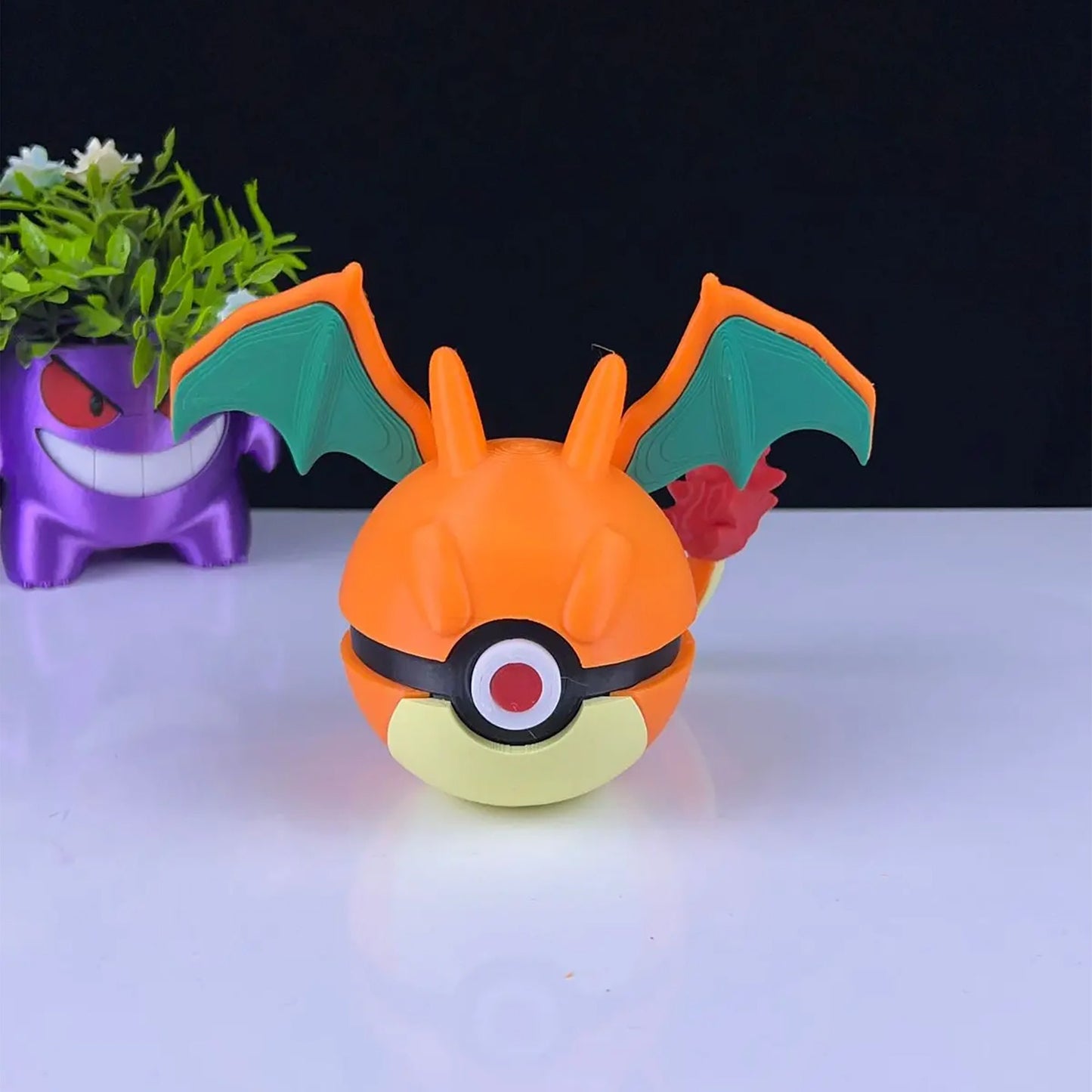 Charizard Pokeball 3D Printed Model - Pokemon Game Collectible Figurine fan art desk pet image 4