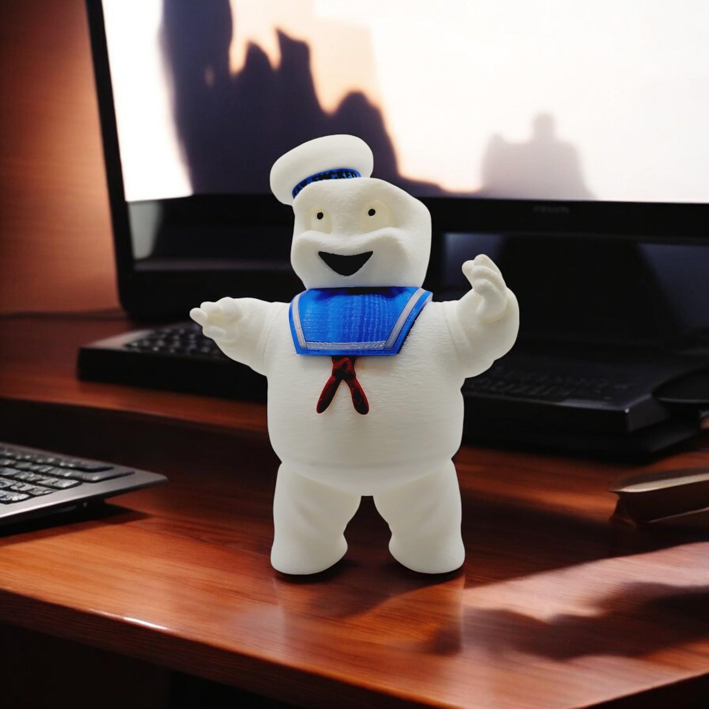 Stay Puft Marshmallow Man 3D Printed Model - Ghostbusters Game Collectible Figurine fan art desk pet image 6