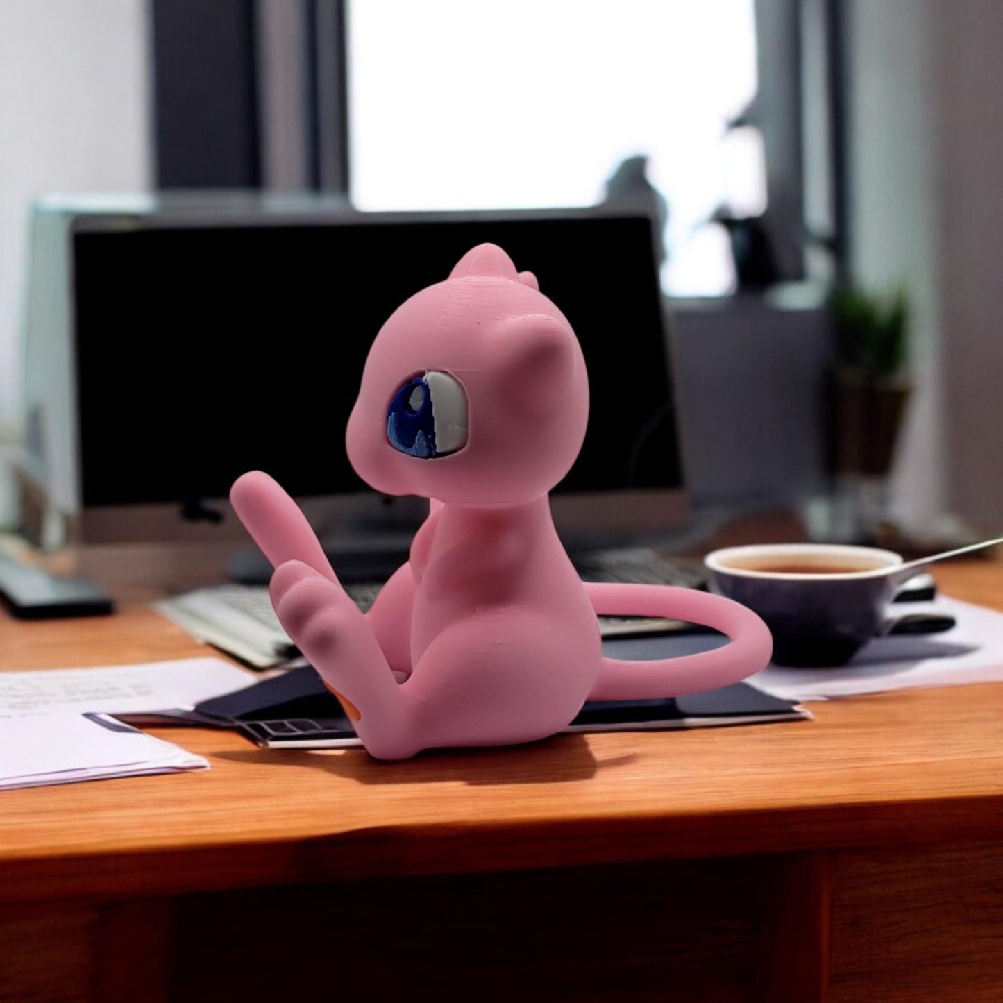 Mew 3D Printed Model - Pokemon Game Collectible Figurine fan art desk pet image 5