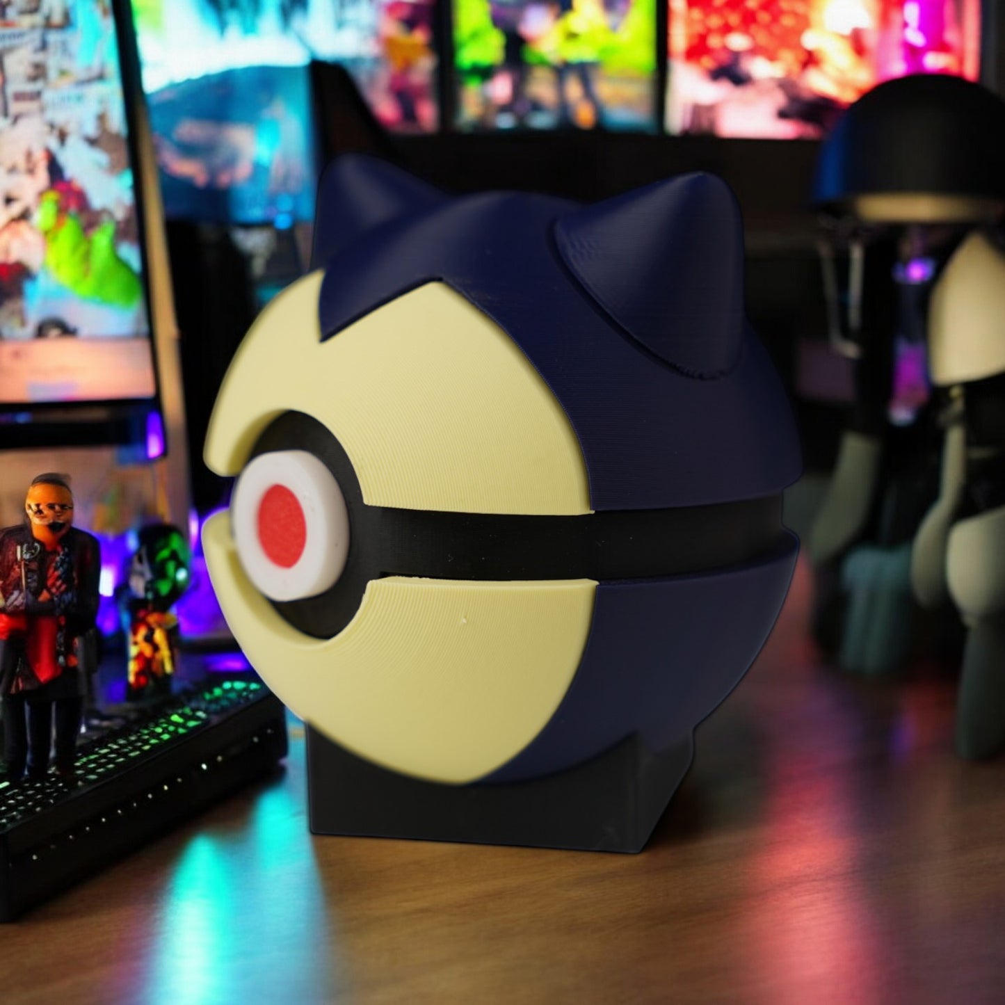 Snorlax Pokeball 3D Print - Solid Pokemon Figurine & Desk Pet image 2