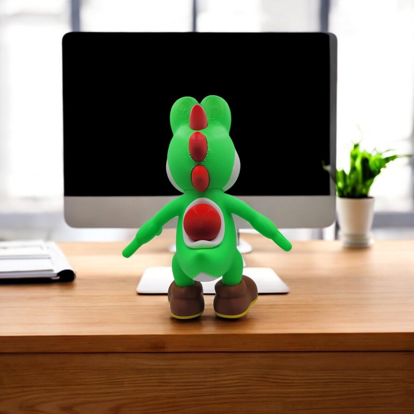 Yoshi 3D Printed Model - Super Mario Game Collectible Figurine fan art desk pet image 8