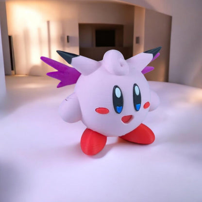 Clefable Kirby 3D Printed Model - Kirby Game Collectible Figurine fan art desk pet image 1