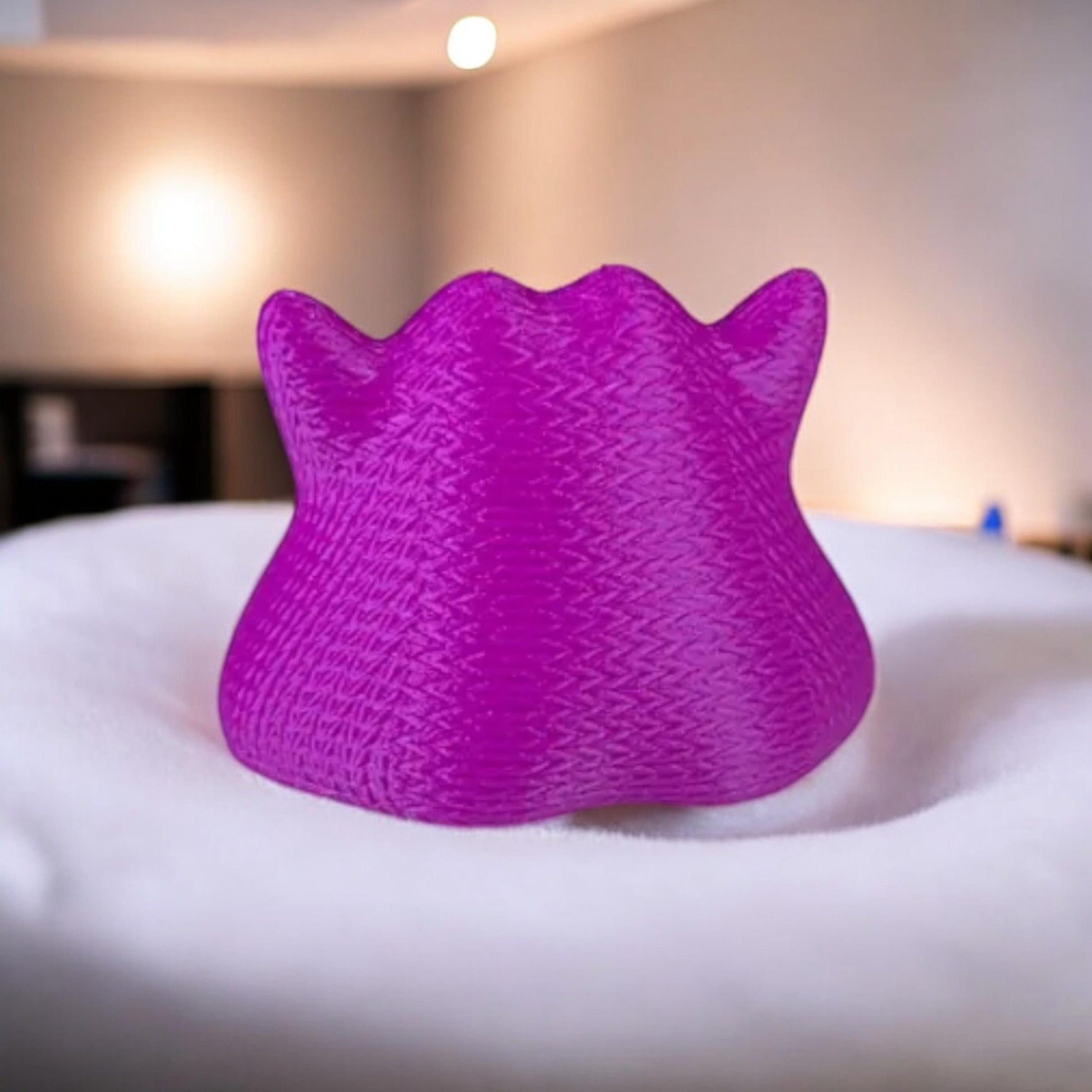 Knitted Ditto 3D Printed Model - Pokemon Game Collectible Figurine fan art desk pet image 3