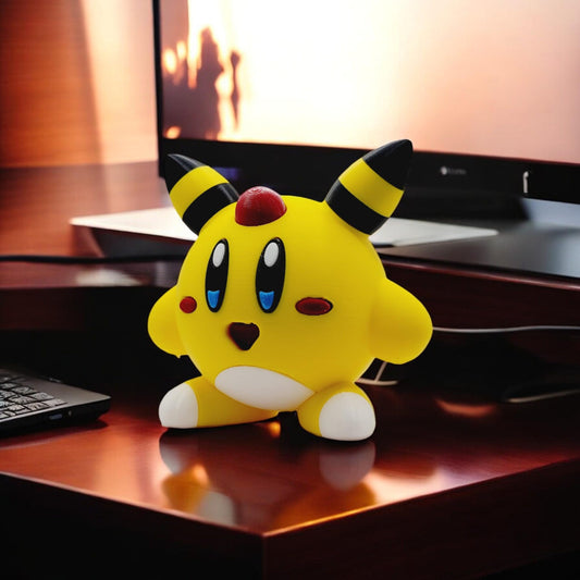 Ampharos Kirby 3D Printed Model - Kirby Game Collectible Figurine fan art desk pet image 1
