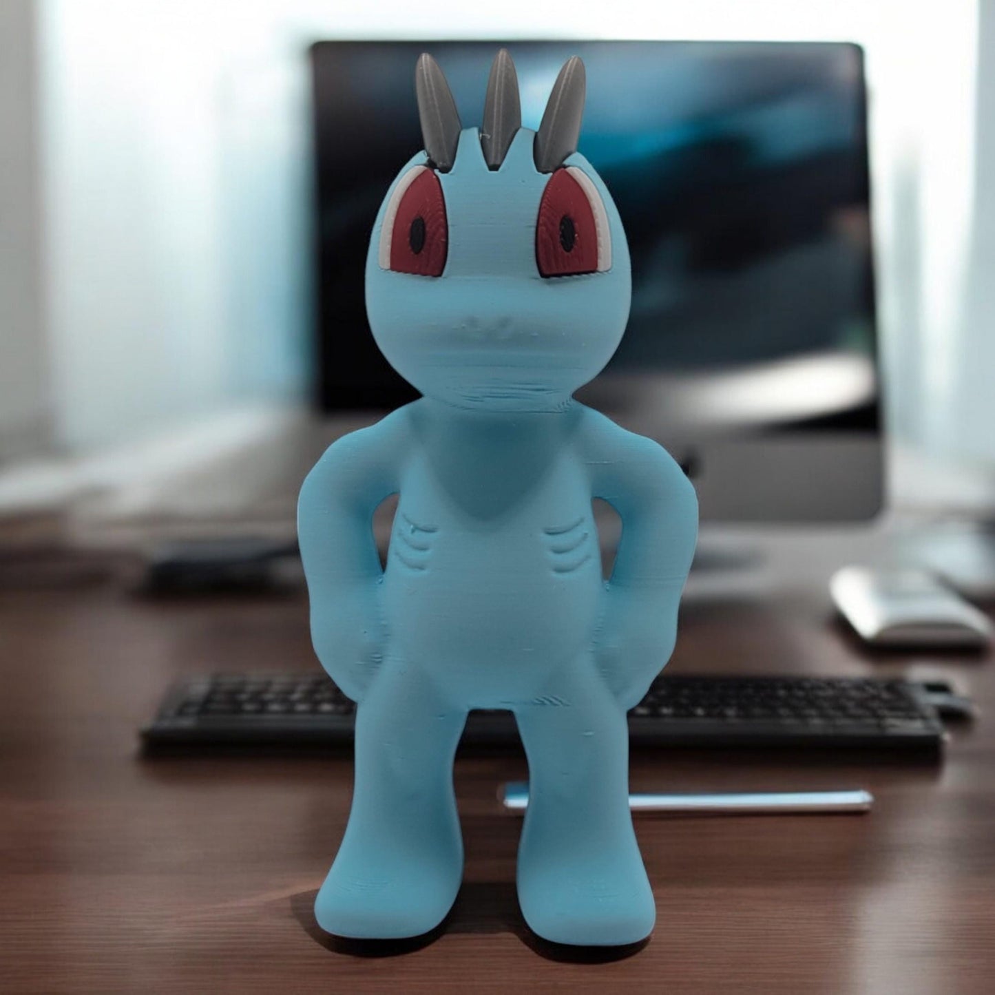Machop 3D Printed Model - Pokemon Game Collectible Figurine fan art desk pet image 0