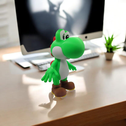 Yoshi 3D Printed Model - Super Mario Game Collectible Figurine fan art desk pet image 0