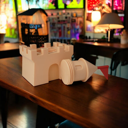 3D Printed Sand Castle Container - Beach Themed Desk Organizer image 3