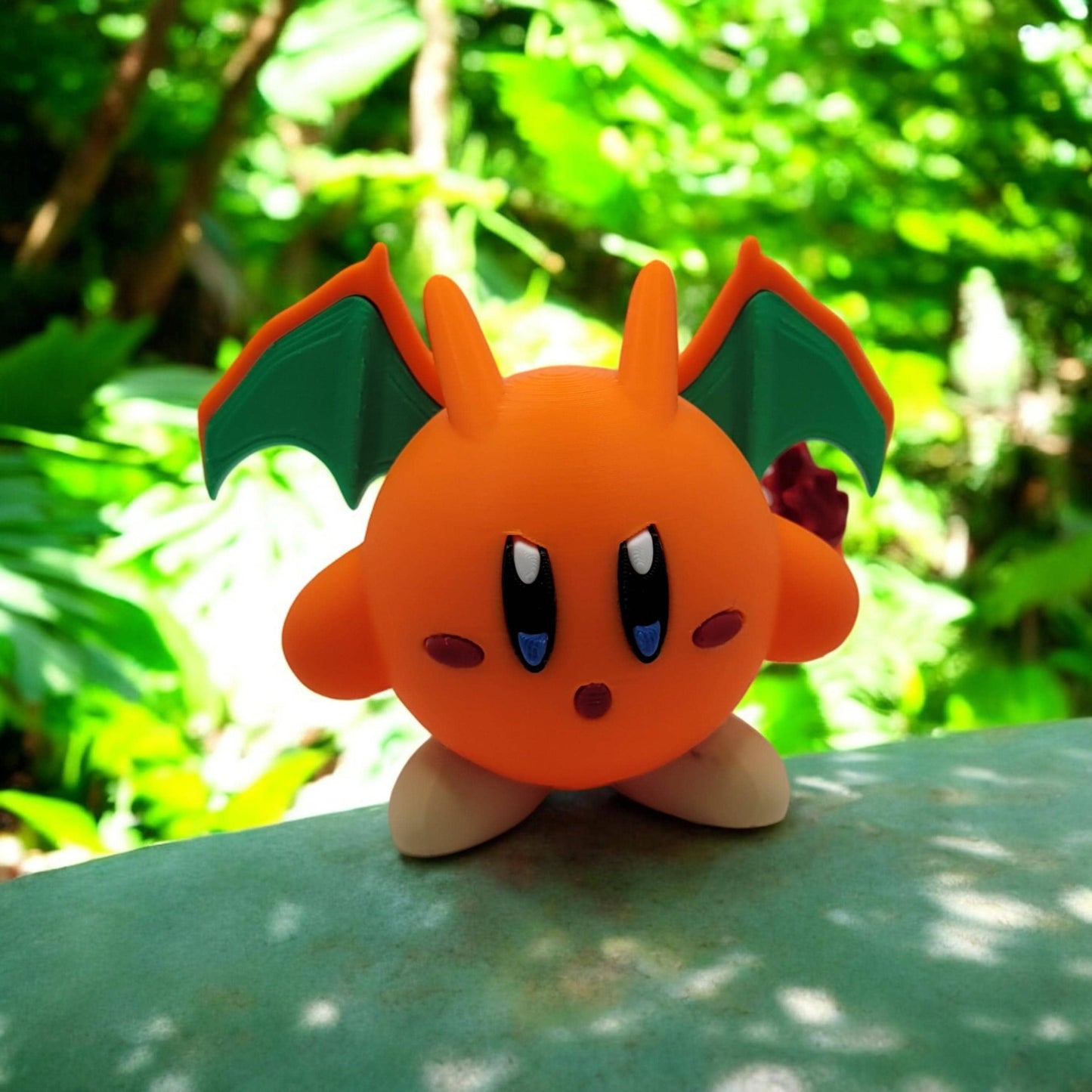 Kirby Charizard 3D Printed Model - Kirby Pokemon Game Collectible Figurine fan art desk pet image 0