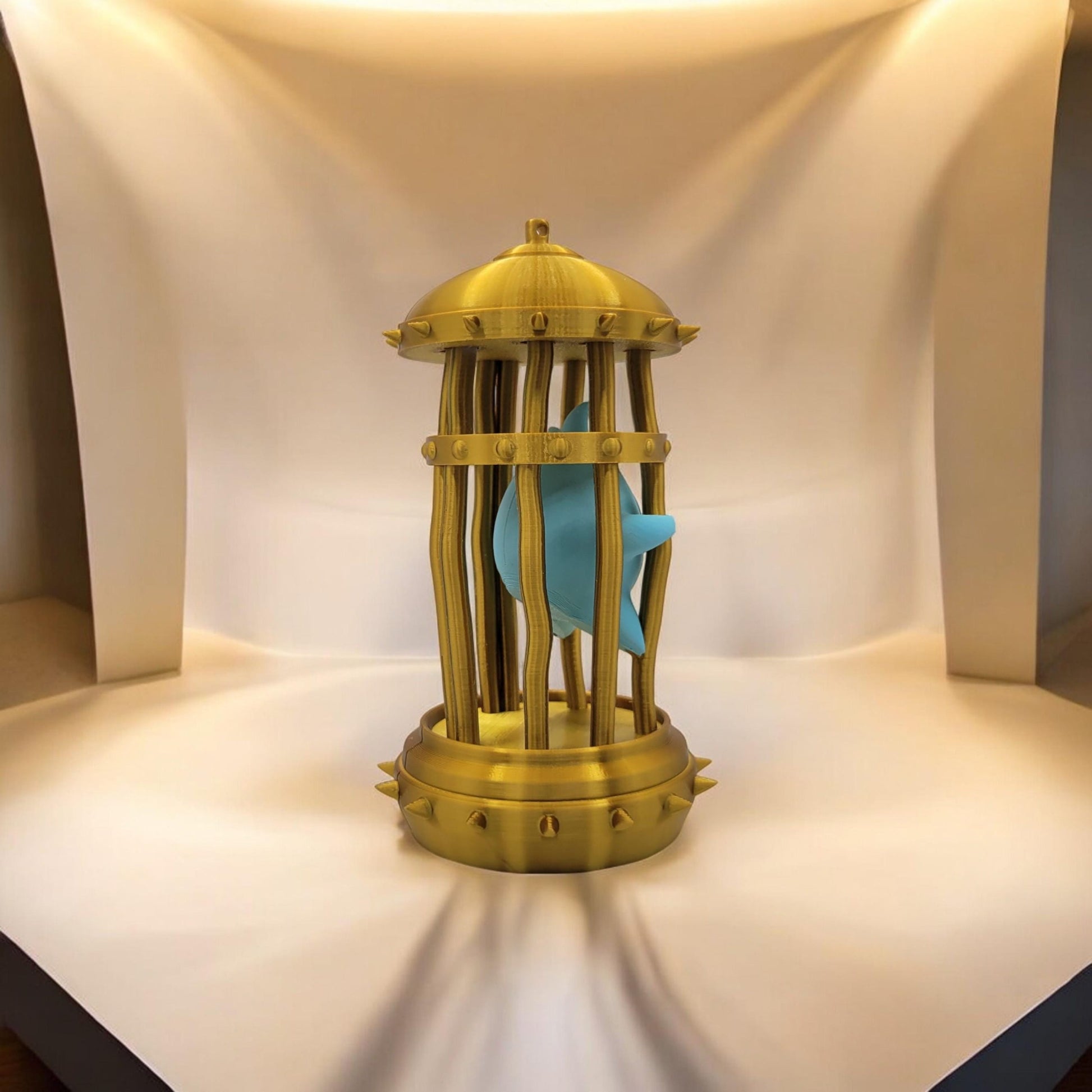 Lumalee in Cage 3D Printed Model - Super Mario Bros Game Collectible Figurine fan art desk pet image 4