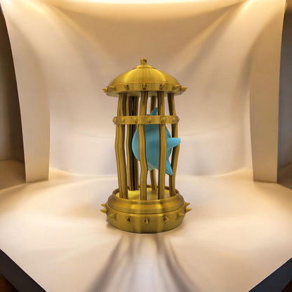 Lumalee in Cage 3D Printed Model - Super Mario Bros Game Collectible Figurine fan art desk pet image 4