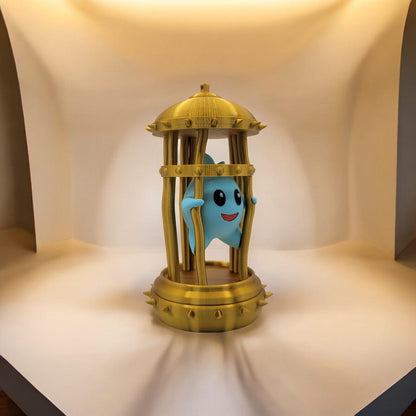 Lumalee in Cage 3D Printed Model - Super Mario Bros Game Collectible Figurine fan art desk pet image 2
