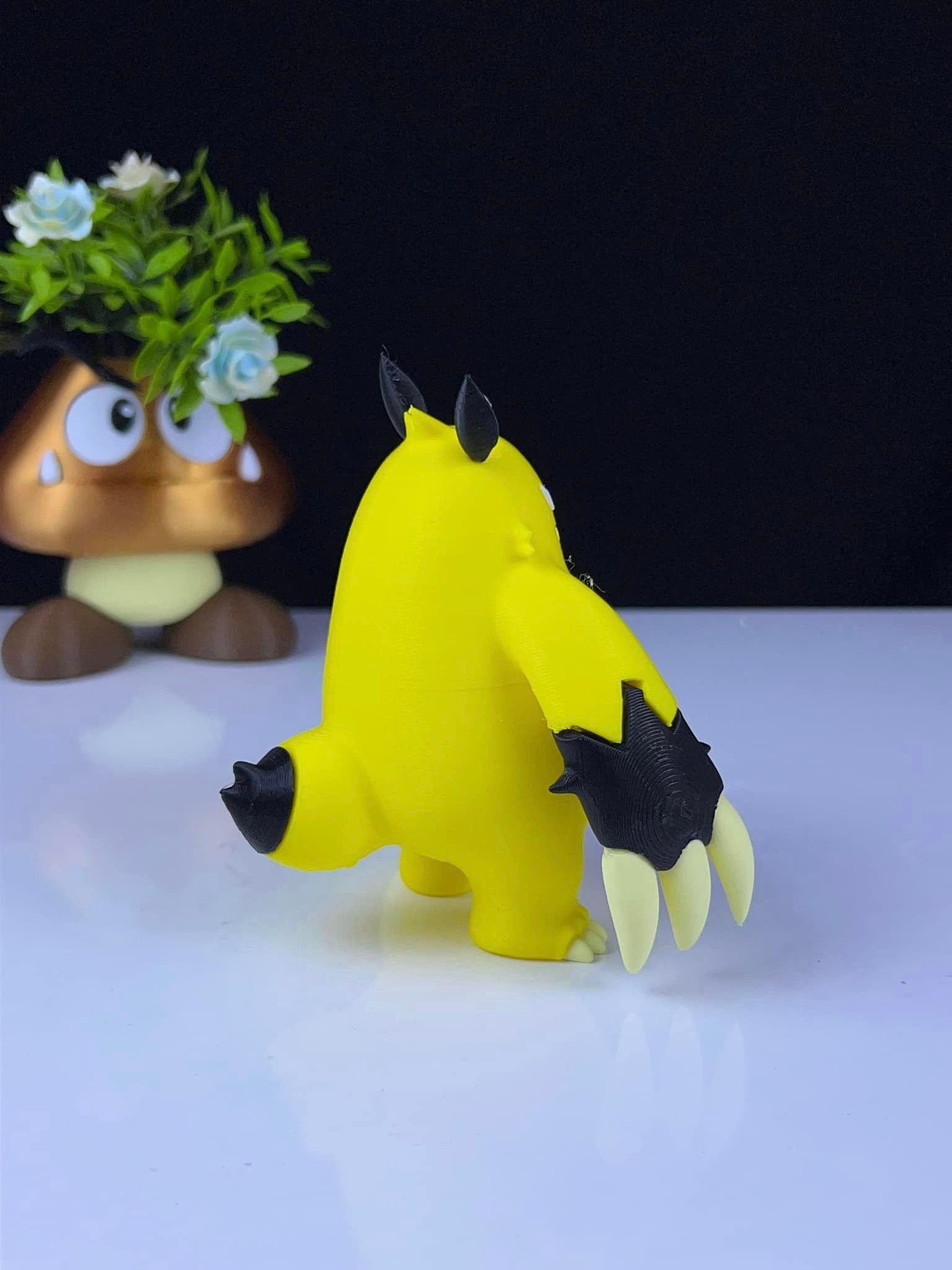 Grizzbolt 3D Printed Model - Palworld Game Collectible Figurine fan art desk pet image 1
