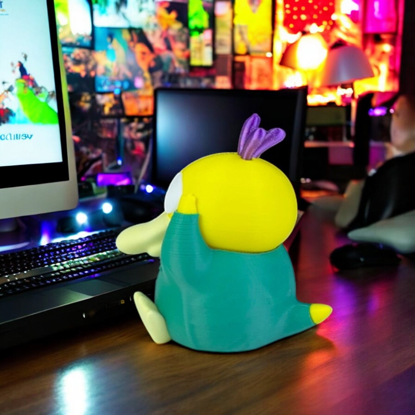 Psy-Thanos 3D Printed Model - Pokemon Game Collectible Figurine fan art desk pet image 2