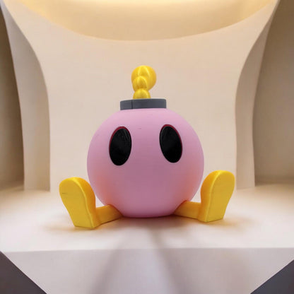 Bombette 3D Printed Model - Super Mario Game Collectible Figurine fan art desk pet image 1