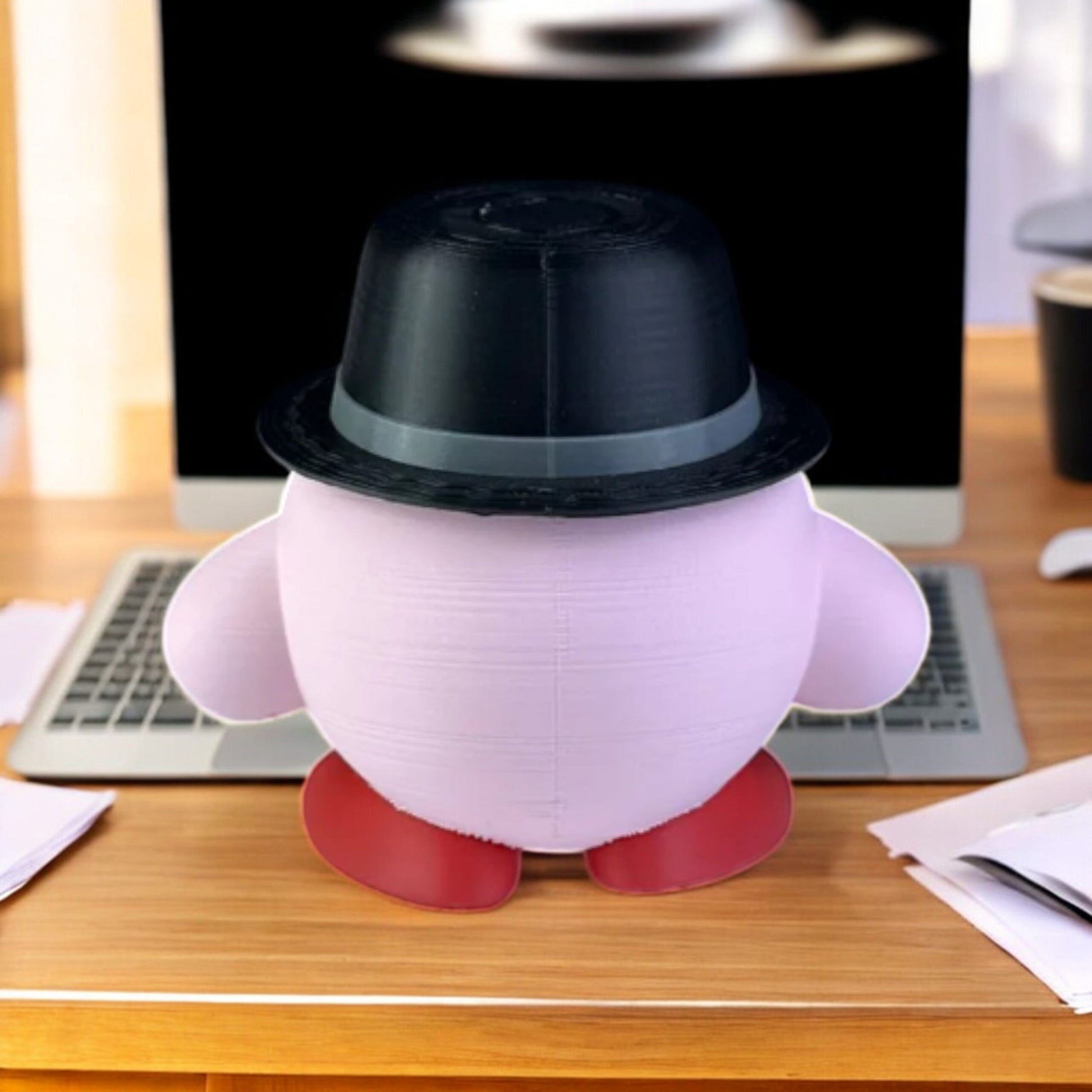 Heisenberg Kirby 3D Printed Model - Kirby Game Collectible Figurine fan art desk pet image 3