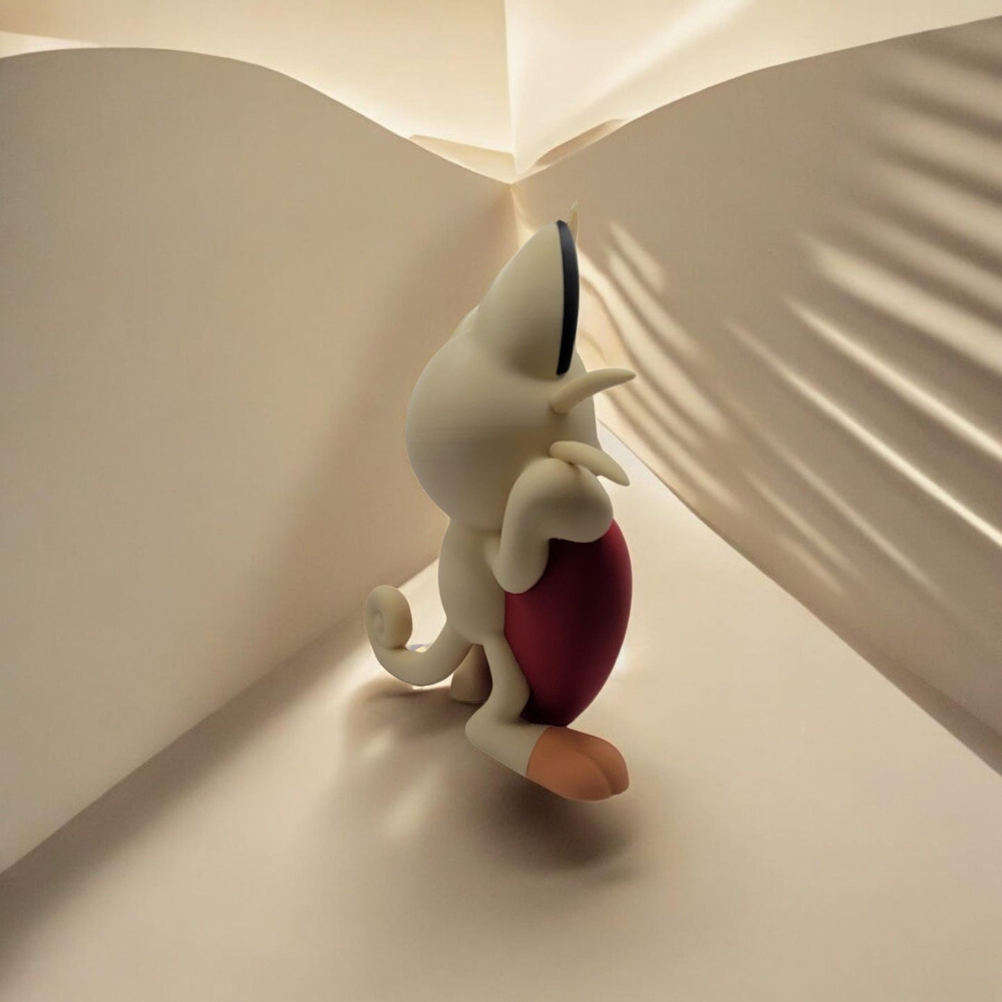 Heartful Meowth 3D Printed Model - Pokemon Game Collectible Figurine fan art desk pet image 2