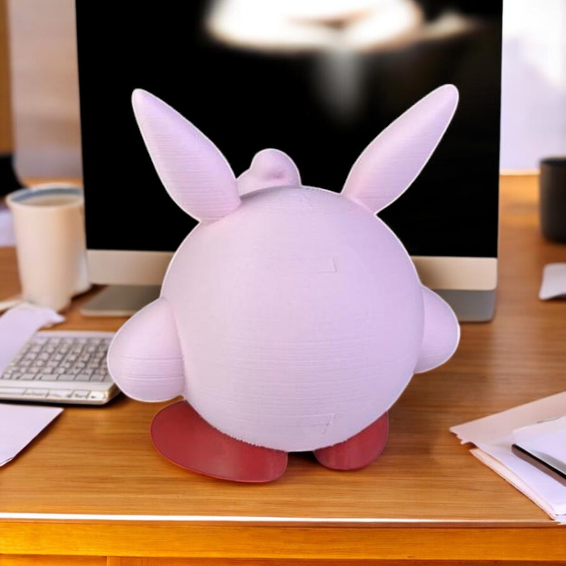 Wigglytuff Kirby 3D Printed Model - Pokemon Game Collectible Figurine fan art desk pet image 2