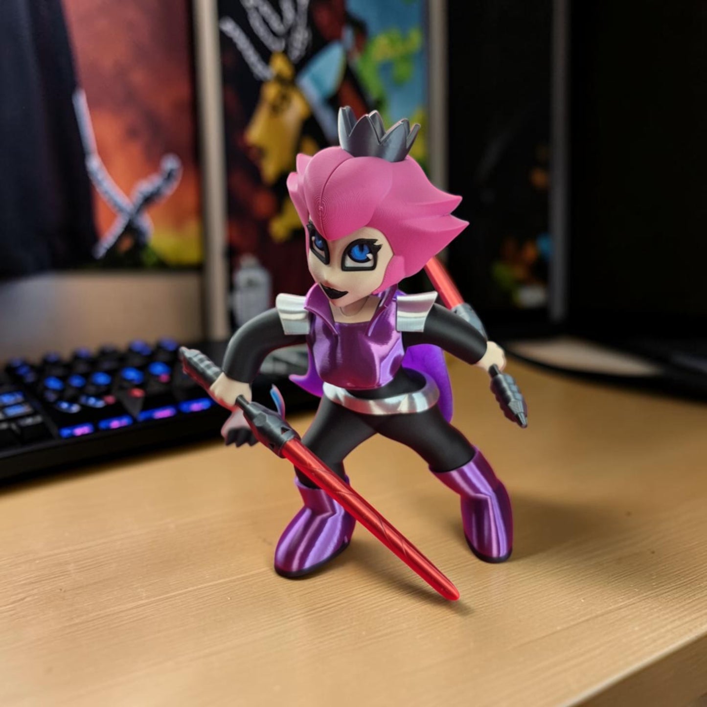 Peach Imperial Galactic Fan Art - 3D Printed Desk Pet image 2