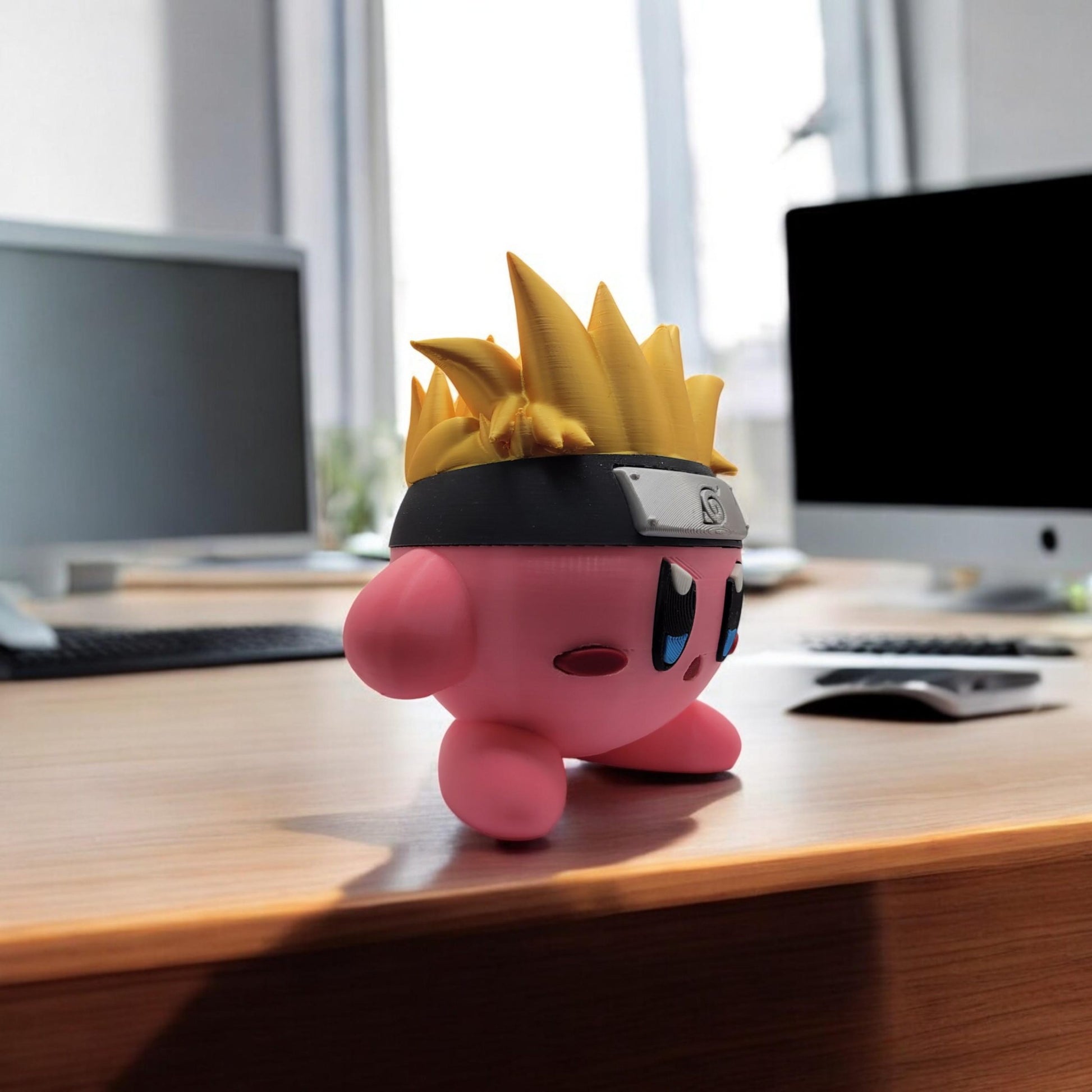 Naruto Kirby 3D Printed Model - Kirby Game Collectible Figurine fan art desk pet image 1