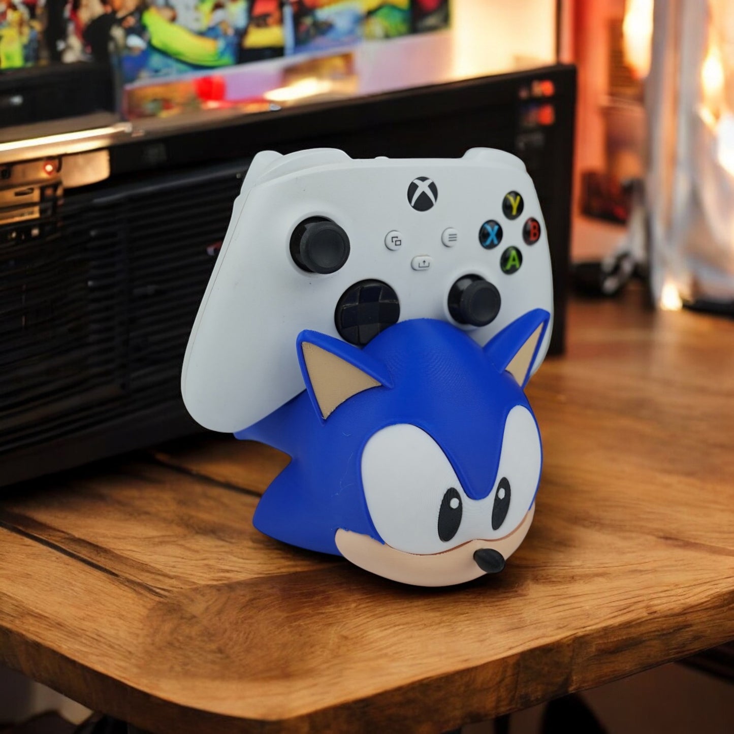 Sonic Controller Holder 3D Print - Sonic The Hedgehog Desk Stand image 0