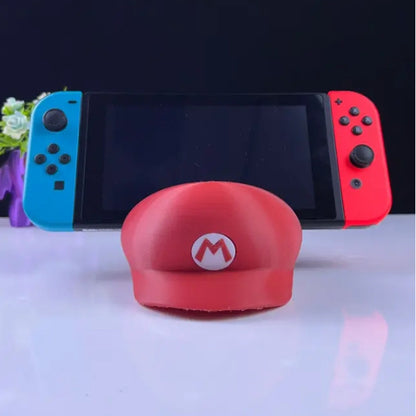 Mario Hat Switch Holder 3D Printed Model - Super Mario Game Collectible Figurine fan art desk pet image 1