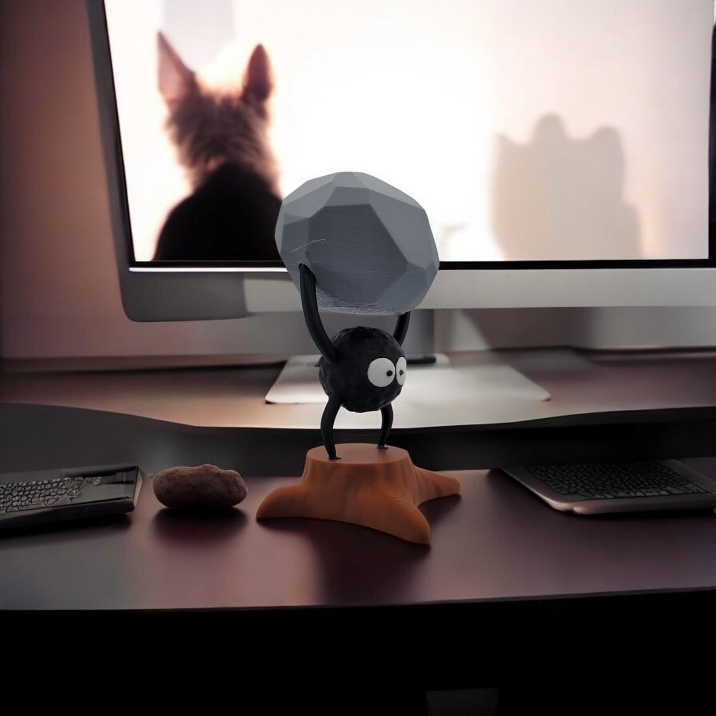 Susuwatari 3D Printed Model - Anime Game Collectible Figurine fan art desk pet image 1