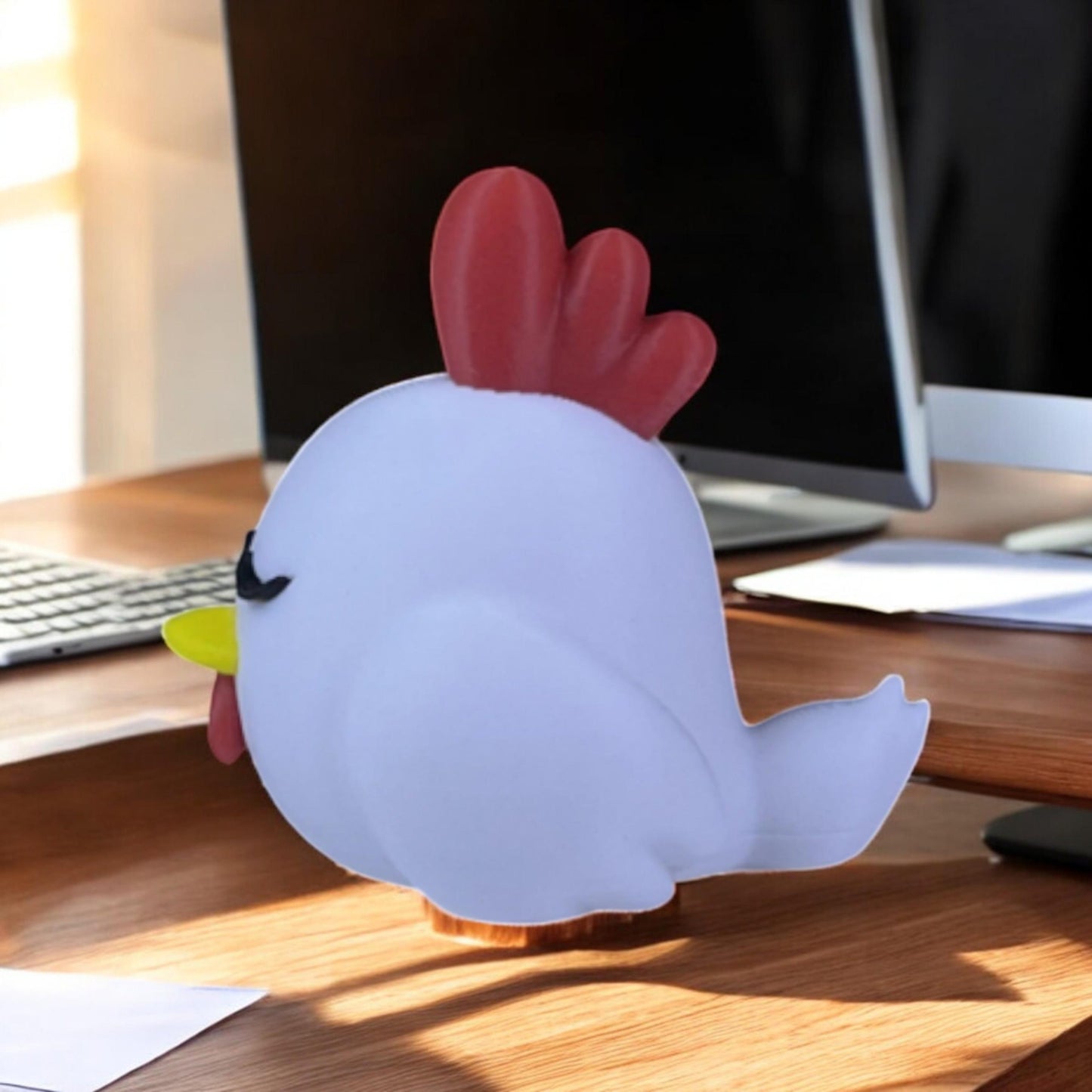 Sleepy Chikipi 3D Printed Model - Palworld Game Collectible Figurine fan art desk pet image 3