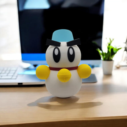 Chilly 3D Printed Model - Kirby Game Collectible Figurine fan art desk pet image 0