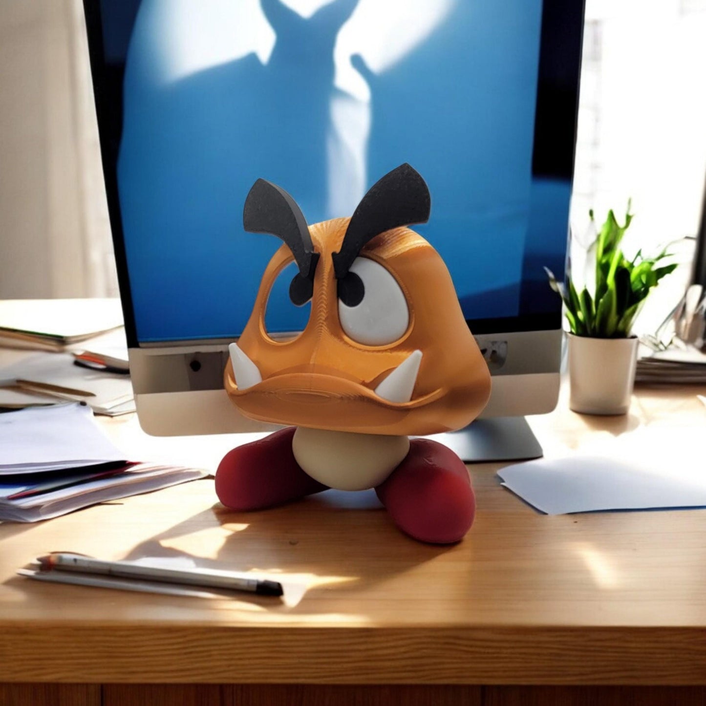 Goomba Piggy Bank 3D Printed Model - Banks Game Collectible Figurine fan art desk pet image 7