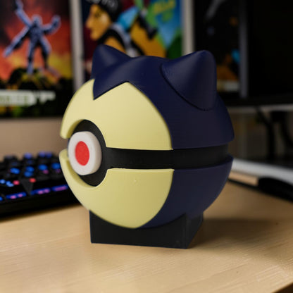 Hinged Snorlax Pokeball - 3D Printed Pokemon Storage Box image 0