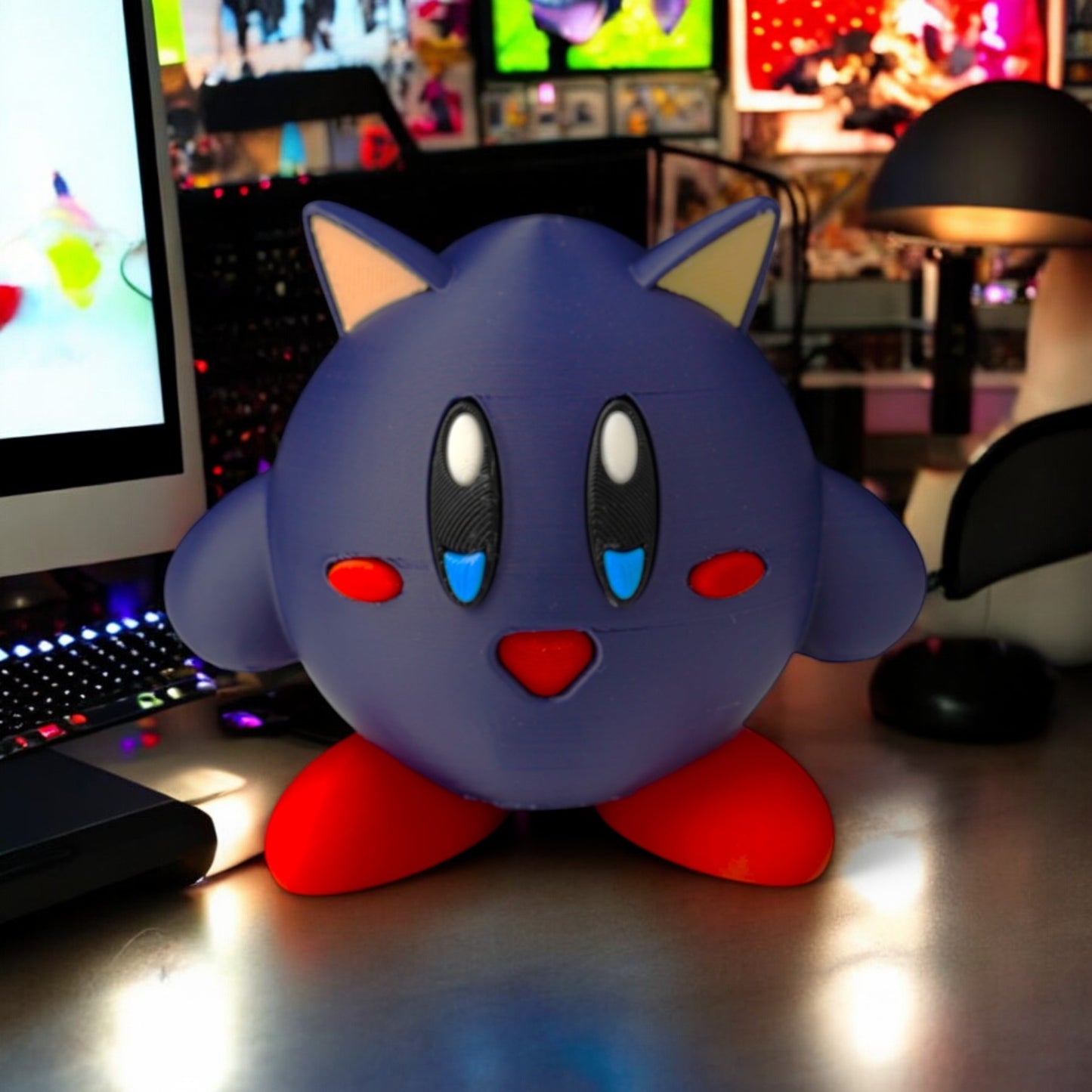 Sonic Kirby 3D Printed Model - Nintendo Crossover Desk Figurine image 5