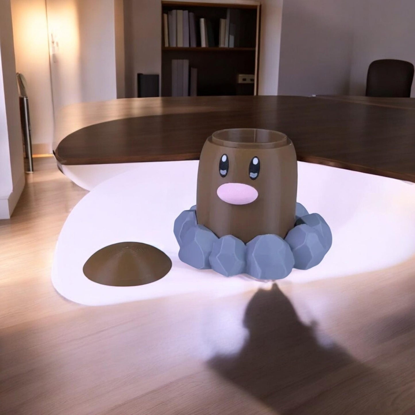 Diglett Container 3D Printed Model - Container Game Collectible Figurine fan art desk pet image 0