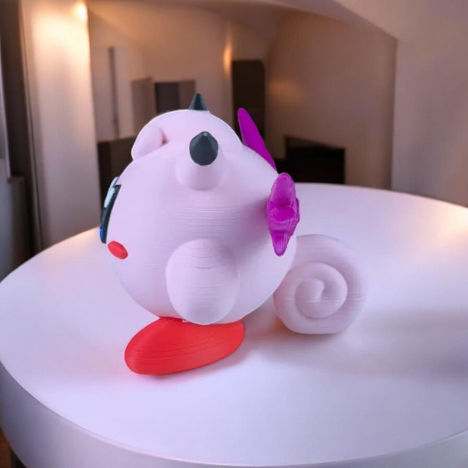 Clefable Kirby 3D Printed Model - Kirby Game Collectible Figurine fan art desk pet image 3