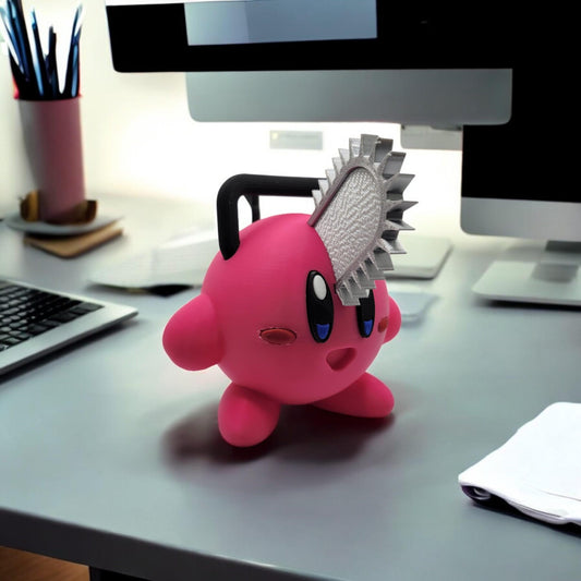 Pochita Kirby 3D Printed Model - Kirby Game Collectible Figurine fan art desk pet image 0