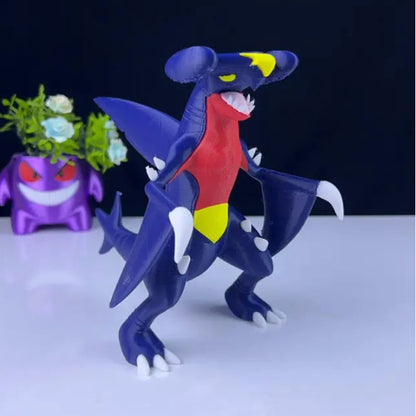 Garchomp 3D Printed Model - Pokemon Game Collectible Figurine fan art desk pet image 1