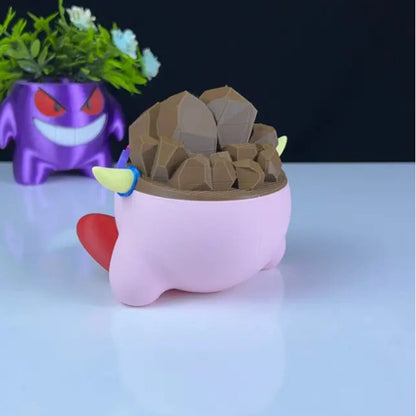Stone Kirby 3D Printed Model - Kirby Game Collectible Figurine fan art desk pet image 3
