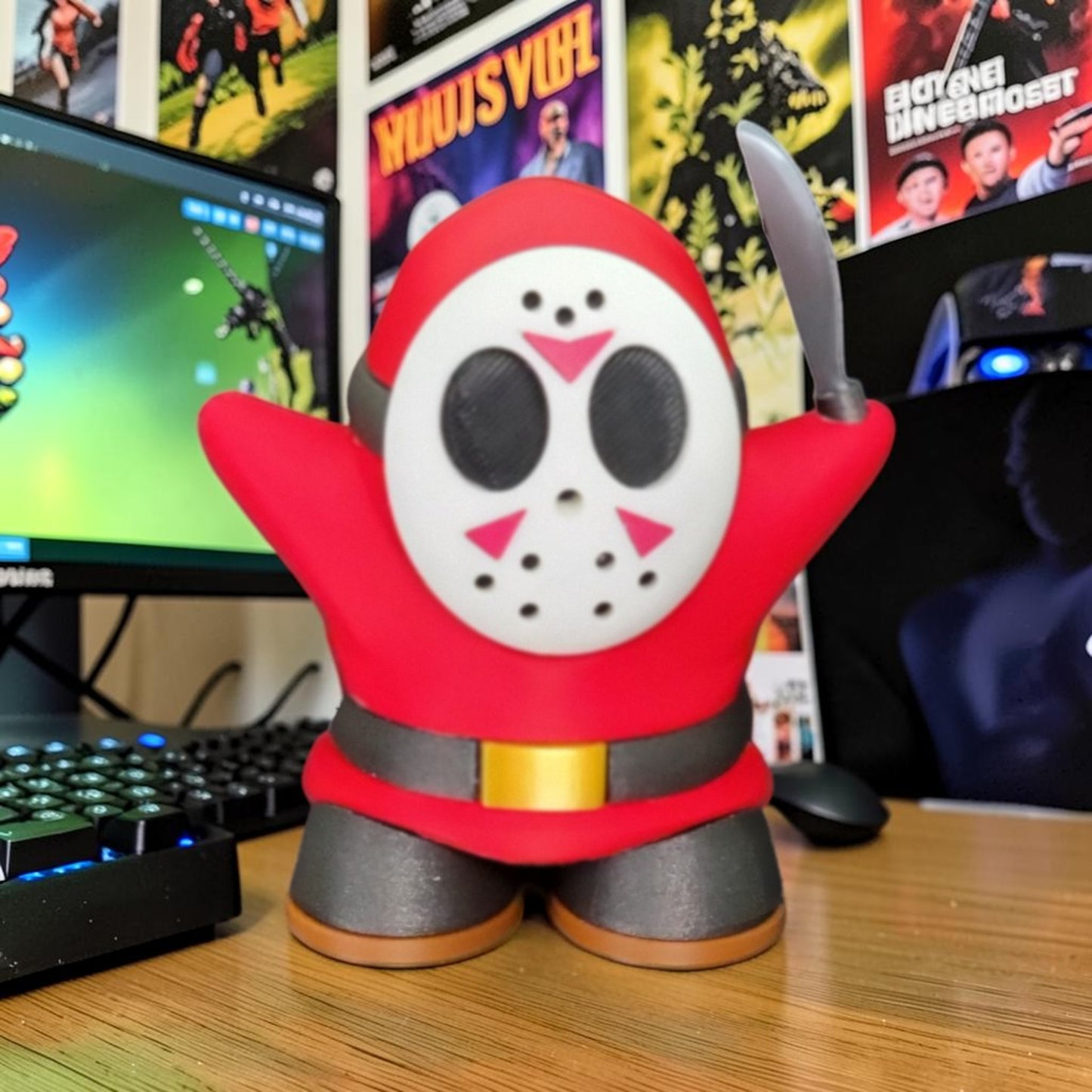 Jawa Shy Guy Jason 3D Print - Star Wars Mario Horror Mashup image 2
