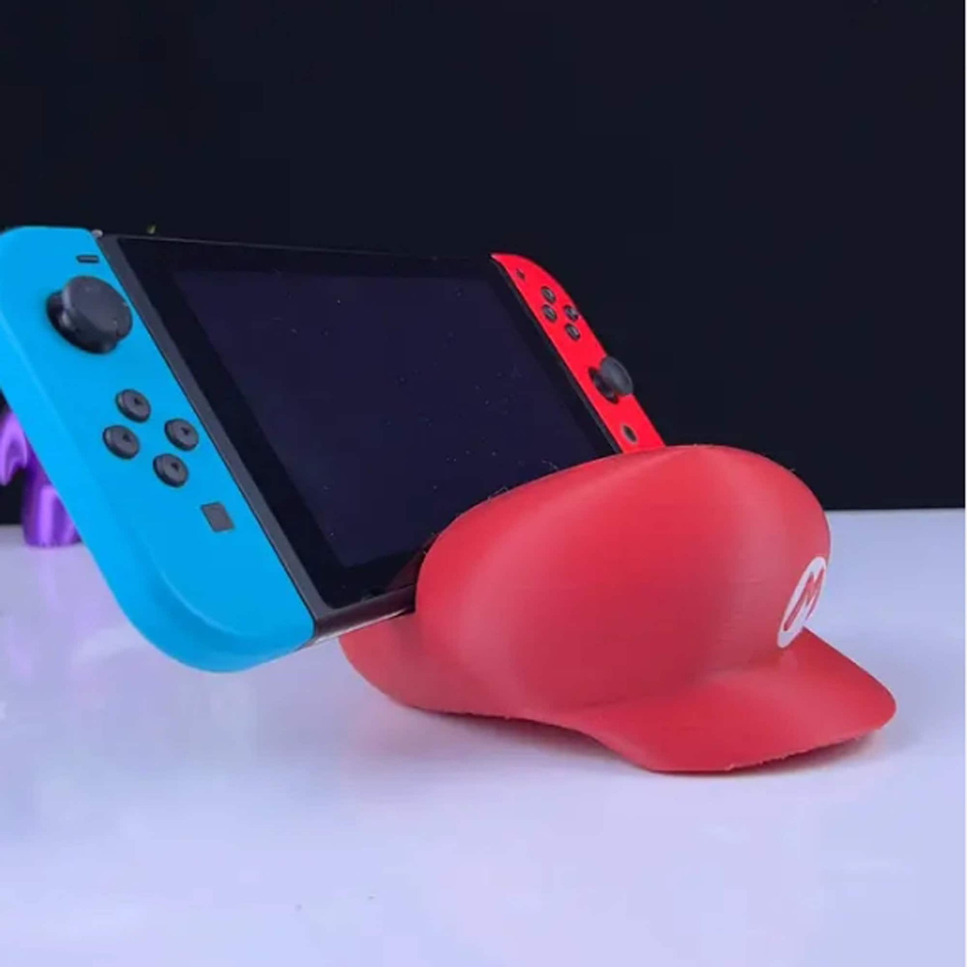 Mario Hat Switch Holder 3D Printed Model - Super Mario Game Collectible Figurine fan art desk pet image 5