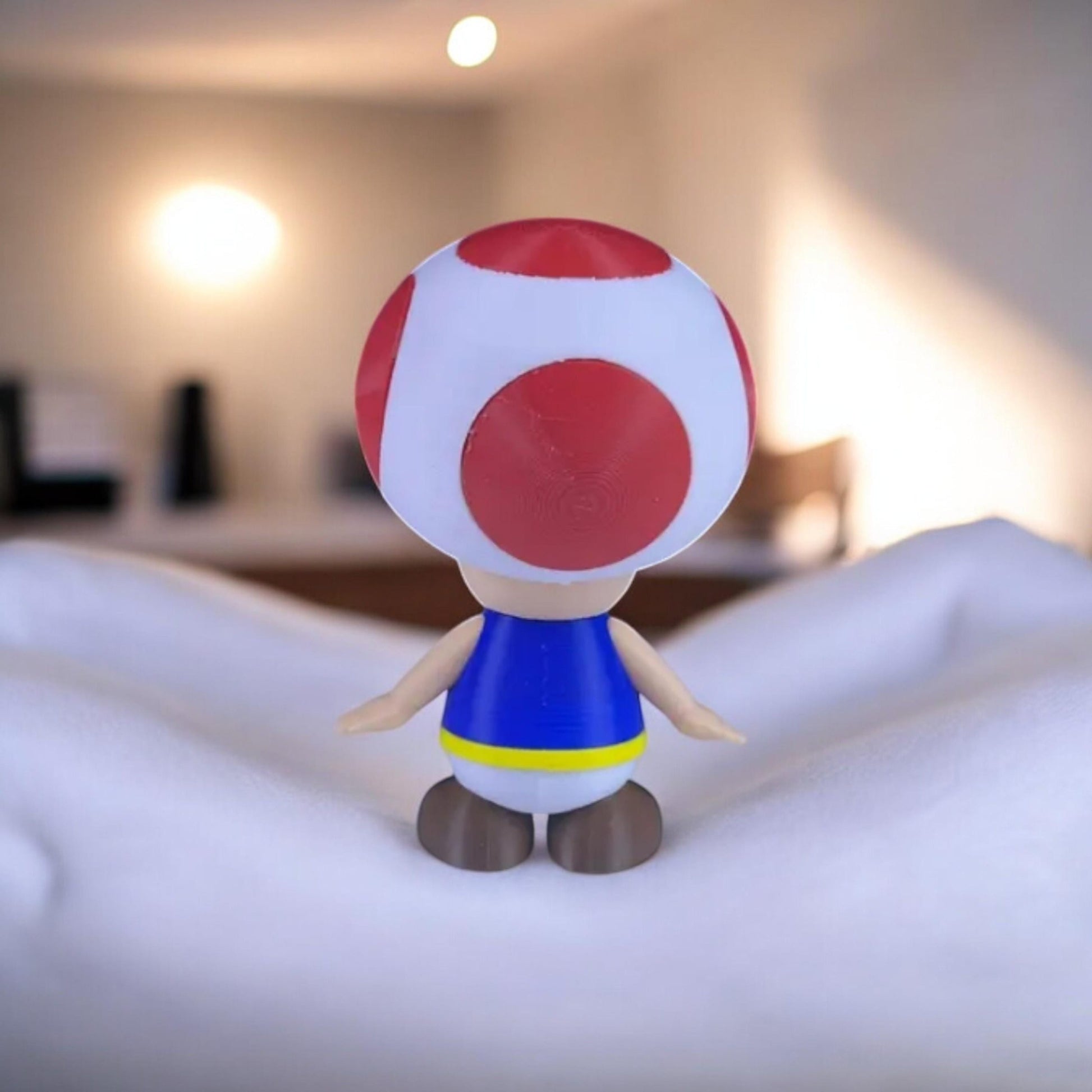Toad 3D Printed Model - Super Mario Game Collectible Figurine fan art desk pet image 5