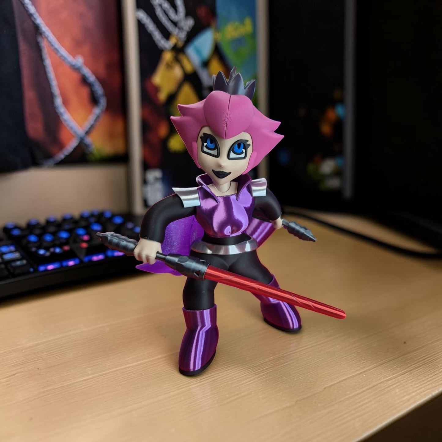 Peach Imperial Galactic Fan Art - 3D Printed Desk Pet image 1