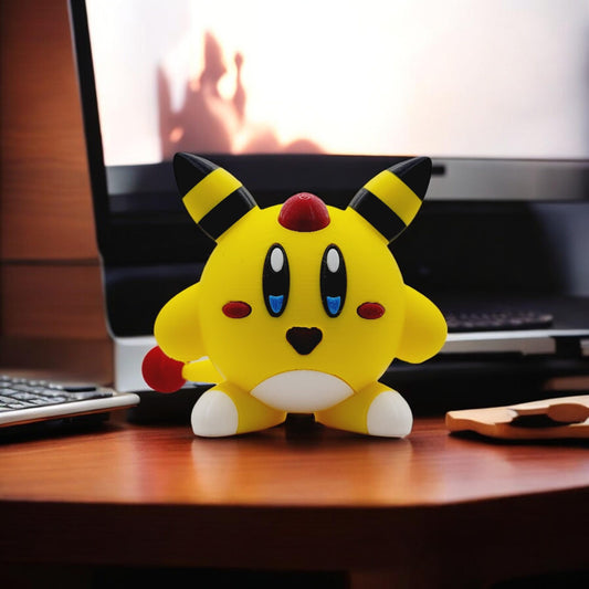 Ampharos Kirby 3D Printed Model - Kirby Game Collectible Figurine fan art desk pet image 0