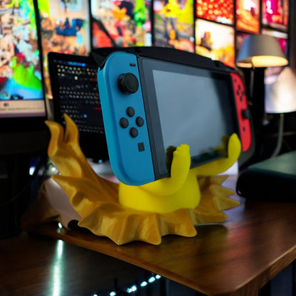 Pikachu Switch Dock 3D Print - Pokemon Console Holder & Stand image 6