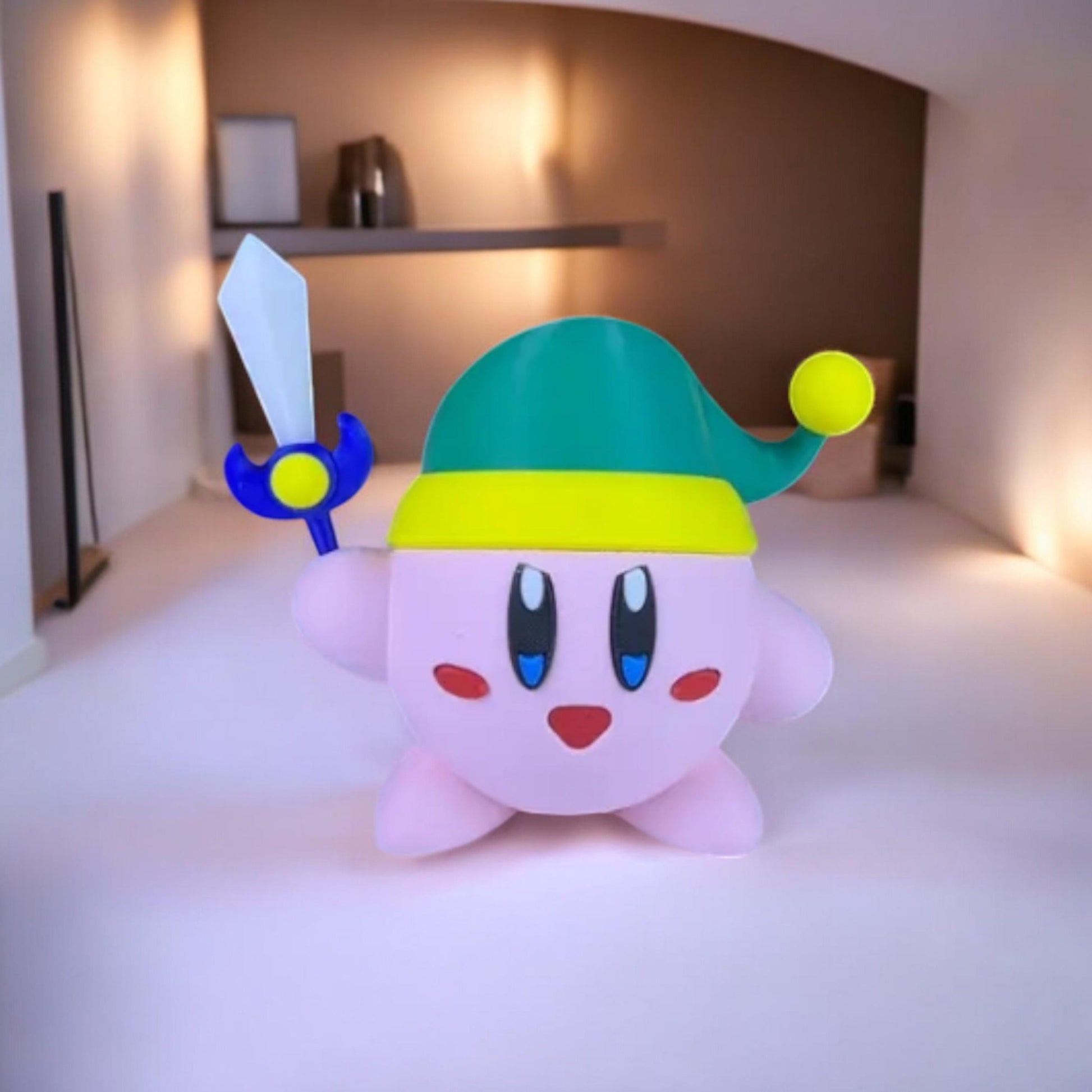 Link Kirby 3D Printed Model - Kirby Game Collectible Figurine fan art desk pet image 0