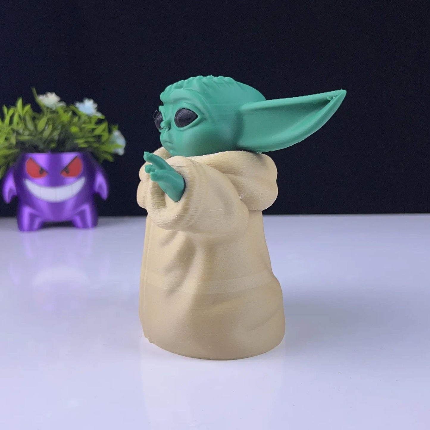 Baby Yoda 3D Printed Model - Mandalorean Game Collectible Figurine fan art desk pet image 2