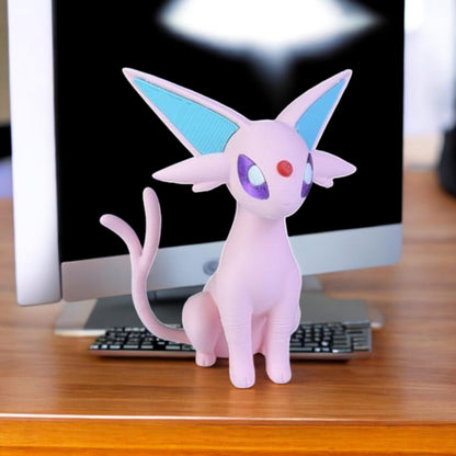 Espeon 3D Printed Model - Pokemon Game Collectible Figurine fan art desk pet image 4
