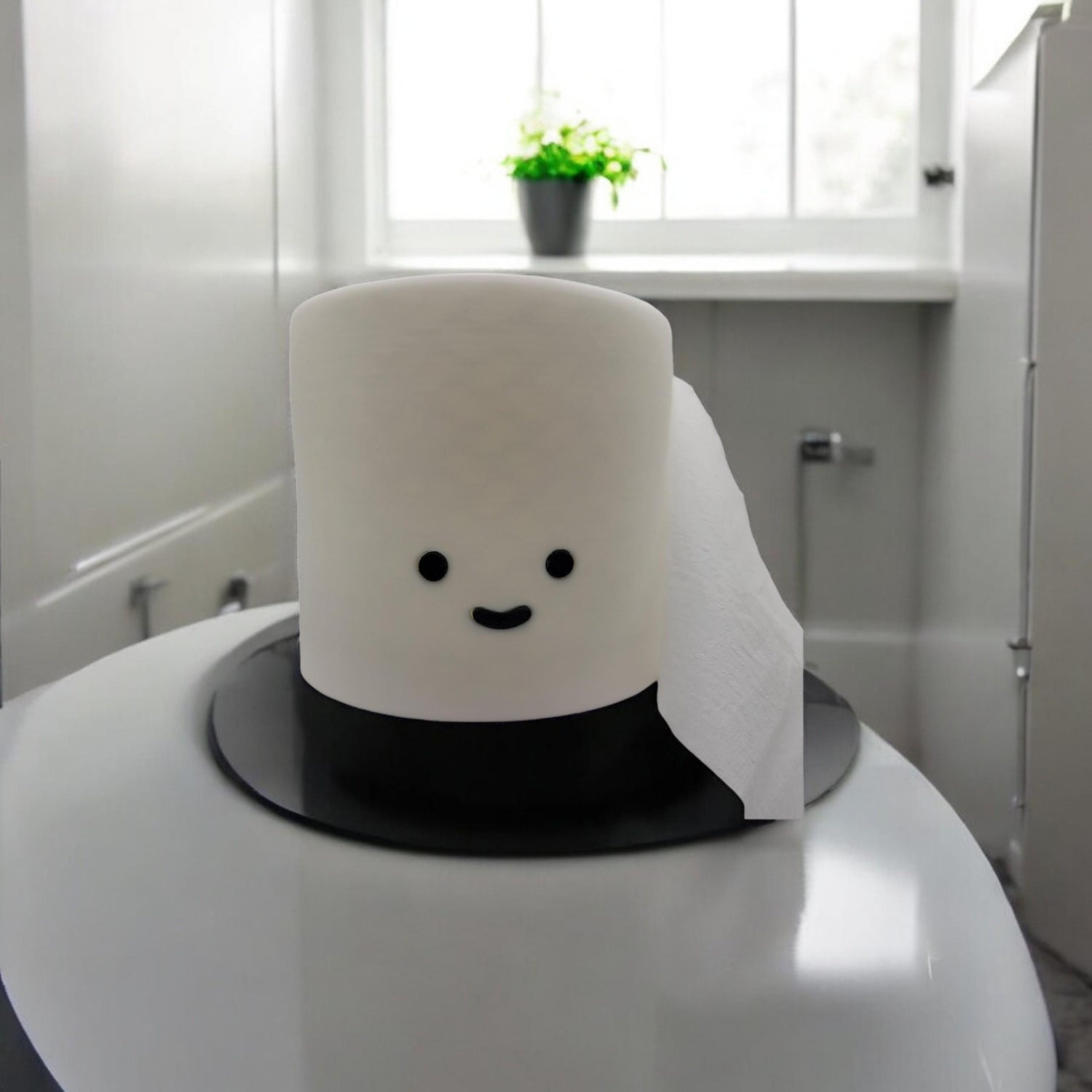 Toilet Paper Cover 3D Printed Model - Halloween Decoration image 0
